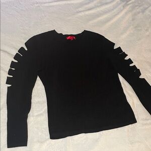 Jennifer Lopez Black Knitwear with Red Label